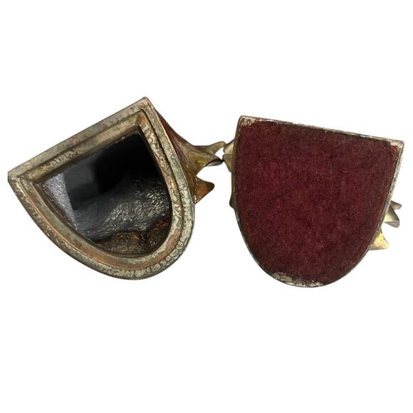 1970s PM Craftsman Brass Plated Maple Leaf Bookends - Picture 8 of 10